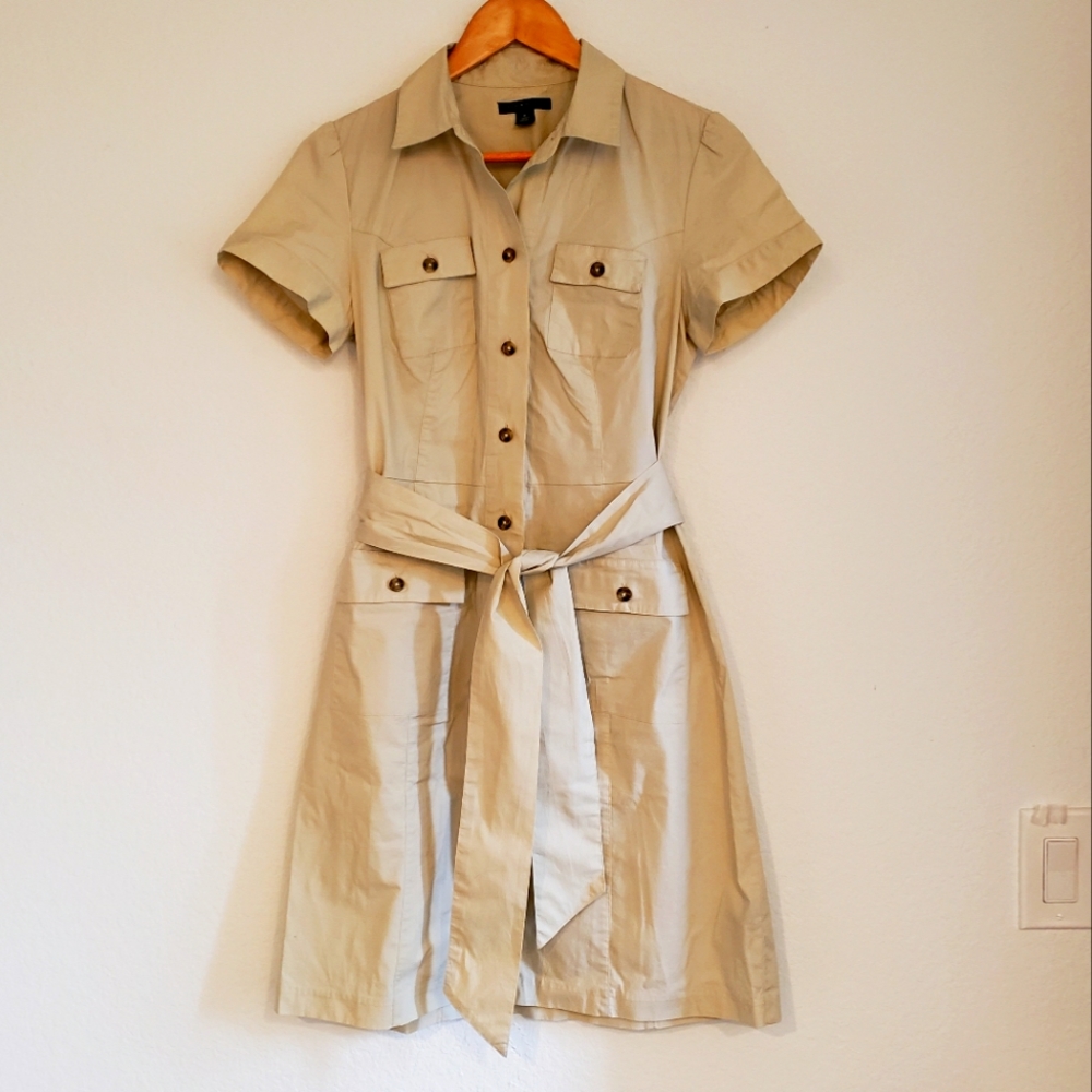 Tommy Hilfiger Khaki Shirt Dress, size M